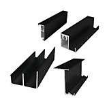 Комплект ADJUST FRAME 2 дв. 2500 мм / Черный муар + 2 к-та доводчиков