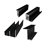 Комплект ADJUST FRAME 2 дв. 1930 мм / Черный глянец + 2 к-та доводчиков